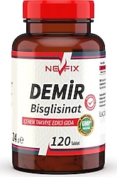 Nevfix Demir Bisglisinat 17 mg 120 Tablet