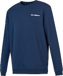 New Balance MNC3328-IND Bisiklet Yaka Mavi Erkek Sweatshirt