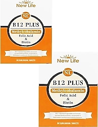 New Life B12 Plus 60 Dilaltı Tablet 2'li