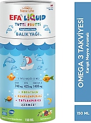 New Life EFA Liquid Tutti Frutti Balık Yağı 150 ml Şurup