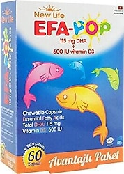 New Life Efa-Pop Omega 3 Balık Yağı 60 Kapsül