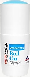New Well Deodorizing Mavi Terleme Önleyici 75 ml Roll-On Deodorant