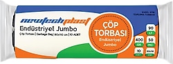 Newtechplast Jumbo Boy Siyah Çöp Poşeti 10'lu