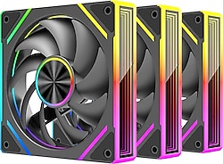 Next Gaming NG-D120B ARGB Siyah 3'lü 12 cm Kasa Fanı