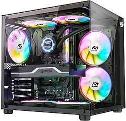 Next Gaming Orion Cube 3X RGB Fanlı Siyah Micro ATX Oyuncu Kasası