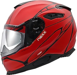 Nexx Y.100 B-SIDE Mat Siyah Kırmızı Full Face Motor Kaskı