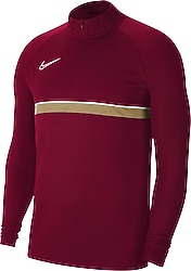 Nike Dri-FIT Academy Dril Top CW6110-677 Bordo-Altın Erkek Eşofman Üstü