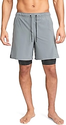 Nike Dri-Fit Unlimited DV9334-084 Gri Erkek Taytlı Şort