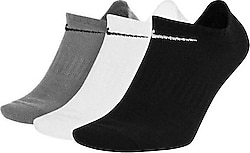 Nike Everday Lightweight No-Show SX7678 3'lü Antrenman Çorabı