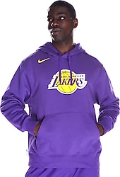 Nike Los Angeles Lakers NBA DX9997 Kapüşonlu Erkek Sweatshirt