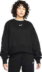 Nike Sportswear Phoenix Fleece DQ5761-010 Siyah Kadın Oversize Sweatshirt