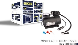 Niken 025 001 03 01 60 W Mini Plastik Araç Kompresörü