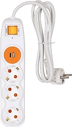 Nilson Anahtarlı 3'lü 1.5 m Usb'li Type C'li Akım Korumalı Priz