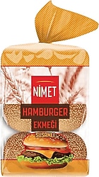 Nimet 6'lı 70 gr Susamlı Hamburger Ekmeği