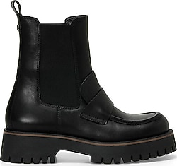 Nine West Erna Siyah Deri Kadın Chelsea Bot