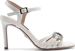 Nine West Lenna Topuklu Beyaz Kadın Sandalet