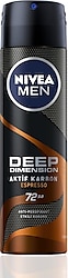 Nivea Men Deep Dimension Aktif Karbon Espresso 150 ml Erkek Deodorant
