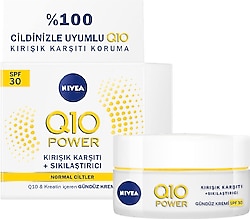 Nivea Q10 Power Kırışık Karşıtı 30 Faktör Yüksek Korumalı Gündüz Kremi 50 ml