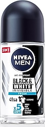 Nivea Men Invisible Black & White 50 ml Erkek Roll-On Deodorant