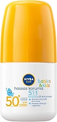 Nivea Sun Babies & Kids 5in1 Hassas Koruma 50 ml 50 Faktör Roll-On Çocuk Güneş Kremi