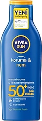 Nivea Sun Koruma & Nem 200 ml 50 Faktör Güneş Losyonu