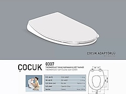 Nkp 0307 Çocuk Thermoplast Yavaş Kapanan Klozet Kapağı