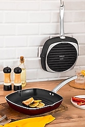 Noble Life Bicoat Purple 28 cm Grill Tava