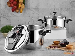Noble Life Eco 6.5 lt + 4 lt Düdüklü Tencere Seti