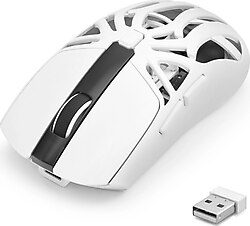 Nodar G304W Beyaz Optik Kablolu/Kablosuz Oyuncu Mouse