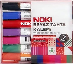 Noki 1664-P7 Yuvarlak Uçlu 7'li Beyaz Tahta Kalemi