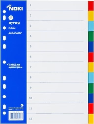 Noki 59126 A4 12 Renk Plastik Seperatör