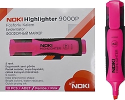 Noki 9000 Pembe 10'lu Fosforlu Kalem