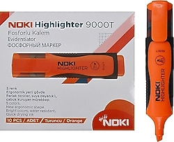 Noki 9000 Turuncu 10'lu Fosforlu Kalem