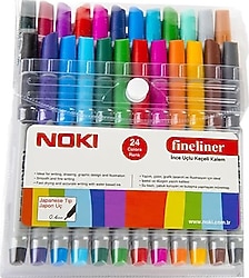 Noki Fineliner 24 Renk Keçeli Kalem