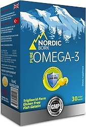 Nordic Bork Pure Omega 3 30 Kapsül