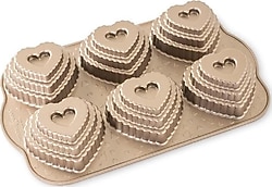 Nordic Ware 90937 6'lı Mini Kalp Kek Kalıbı