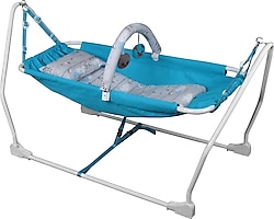 Norfolk Baby Sleep Katlanabilir Oyuncaklı Sallanır Bebek Hamağı Mavi