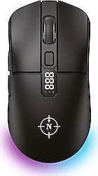 North Odin Pro WL Siyah Şarjlı Optik Kablosuz Oyuncu Mouse