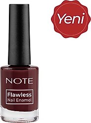 Note Nail Flawless Oje 107 Bordo Kızıl
