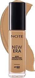 Note New Era Skin Protecting Hyaluronik Asitli SPF 50 180 Dark Honey 30 ml Likit Fondöten
