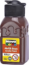Nova Color 100 gr Kahve Akrilik Boya