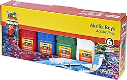 Nova Color 100 gr 6 Renk Akrilik Boya