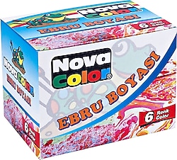 Nova Color 30 ml 6 Renk Ebru Boyası
