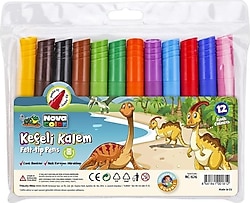 Nova Color Jumbo 12 Renk Keçeli Kalem