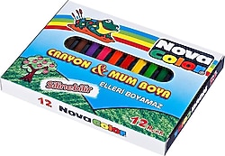 Nova Color NC-1112 12'li Kısa Mum Boya