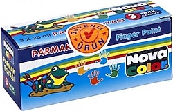 Nova Color 25 ml 3 Renk Parmak Boyası