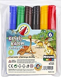 Nova Color NC-625 6'lı Jumbo Keçeli Kalem Seti