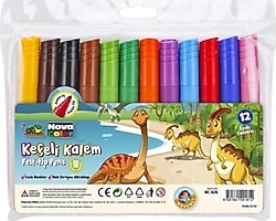Nova Color NC-874 12'li Jumbo Keçeli Kalem Seti
