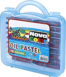 Nova Color Plastik Çantalı 18'li Pastel Boya