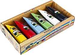Nova Color 75 gr 6 Renk Plastik Tüp Akrilik Boya